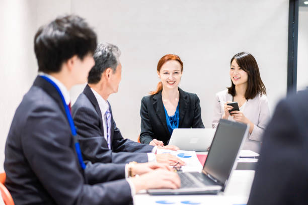 istock A woman interpreting at an international conference 1385398490