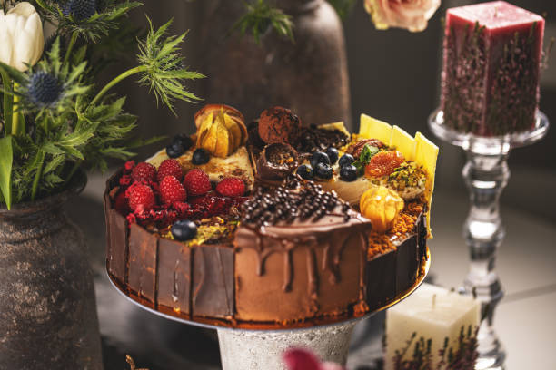 istock Set of different cake slices 1385400276