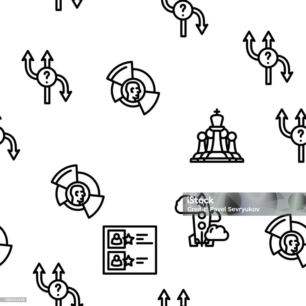 Leader Pattern Design Leadership Leader Business Skill Vector Seamless Pattern Stock ...