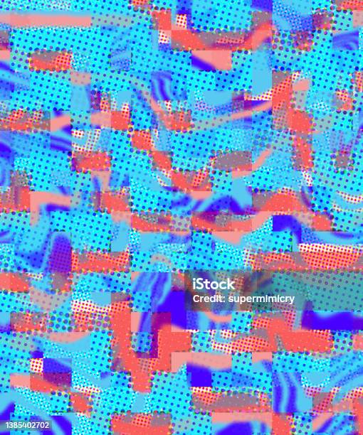 Digital Pattern Picture Digital Pattern Art Background Stock Illustration - Download Image Now ...