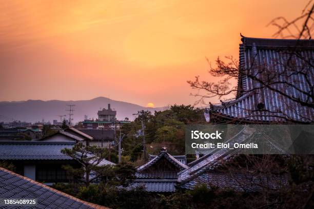 Sunset In Kyoto Stock Photo - Download Image Now - Kyoto City, Kyoto Prefecture, Asia