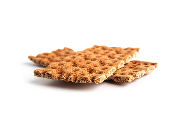 istock Rye crispbread isolated on a white background 1385412254
