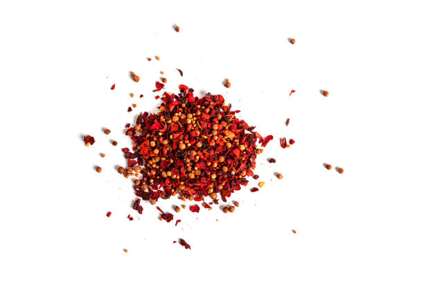 istock Red spices isolated on a white background 1385415660