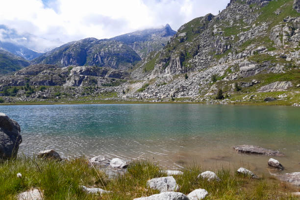 istock Cornisello Lakes and mountain panorama 1385427412