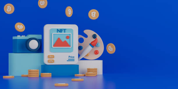 istock 3d rendering concept NFT or non fungible token illustration. 1385446122