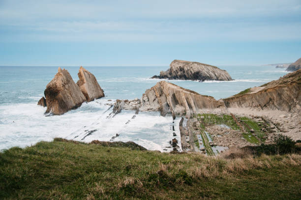 istock Arnia beach in Cantabria, Spain 1385446592