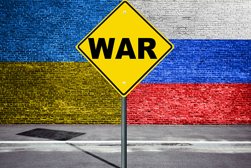 ukraine war street sign