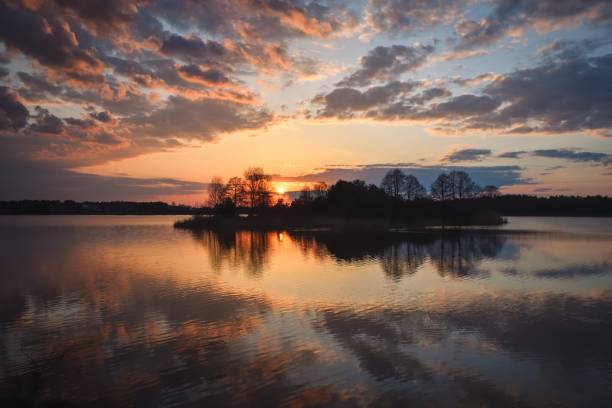 istock Beautiful morning spring landscape. 1385480343