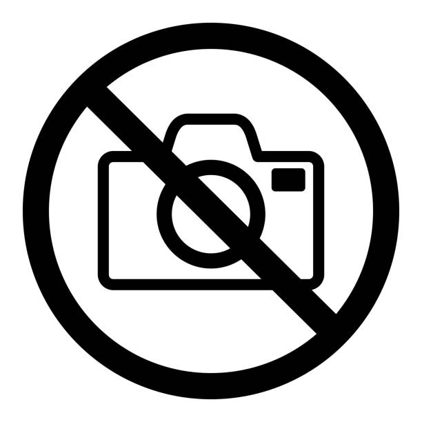 photography prohibited sign photography prohibited sign no photographs sign illustrations stock illustrations