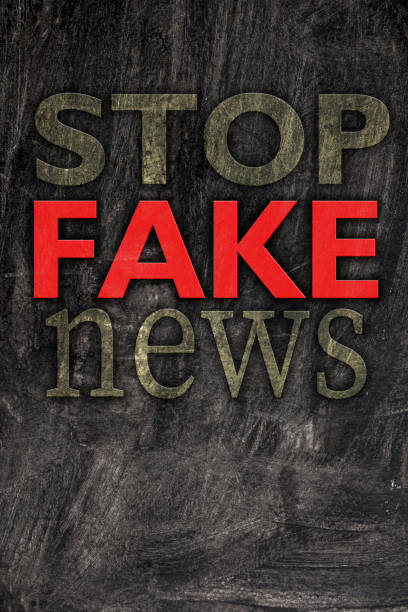 istock Stop Fake News on a gray background 1385496632