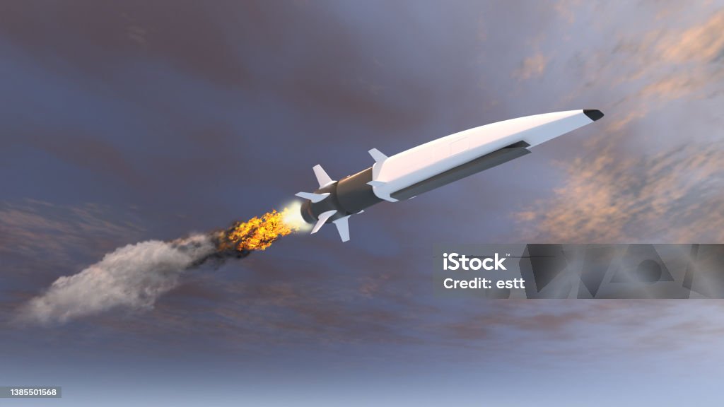 Hypersonic missile 3d illustration of a hypersonic missile Missile Stock Photo