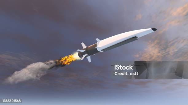 Hypersonic Missile Stock Photo - Download Image Now - Missile, Weapon, Intercontinental Ballistic Missile