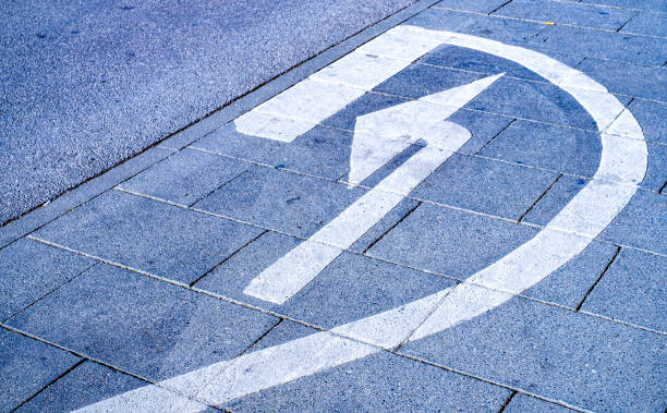 istock road marking at a street 1385503428