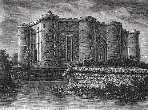 The Bastille (French for 'little bastion') was originally a specially fortified city gate castle to the east of Paris, which was later used as a state prison. The storming of the Bastille on July 14, 1789 is interpreted as the symbolic prelude and birth of the French Revolution. Illustration from 19th century.
