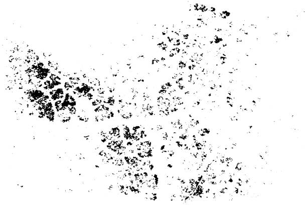 istock Cracked grunge urban background with rough surface. Dust overlay distress grained texture. One color graphic resource. 1385511168