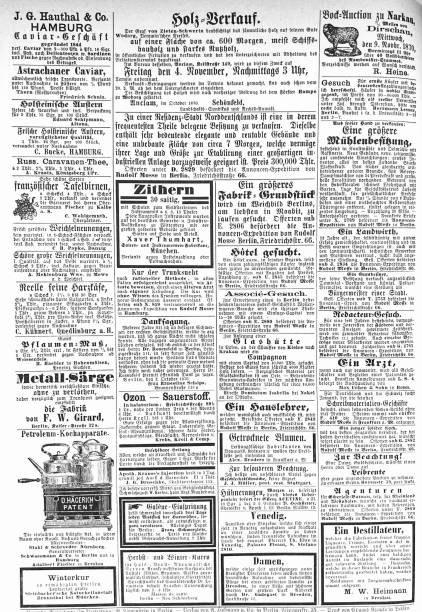 istock Ads of 1870 in a German Magazine 1385514288
