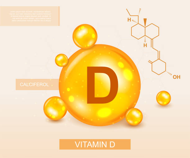 illustrazioni stock, clip art, cartoni animati e icone di tendenza di concetto di vitamina d - vitamin d