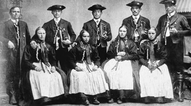 istock German traditional costumes of Echterdingen, nearby Stuttgart 1385515075