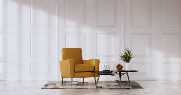 istock interior design has a armchair on empty room japanese design,3D rendering 1385515426