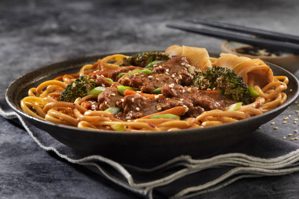 istock Szechuan Beef with Noodles 1385517475