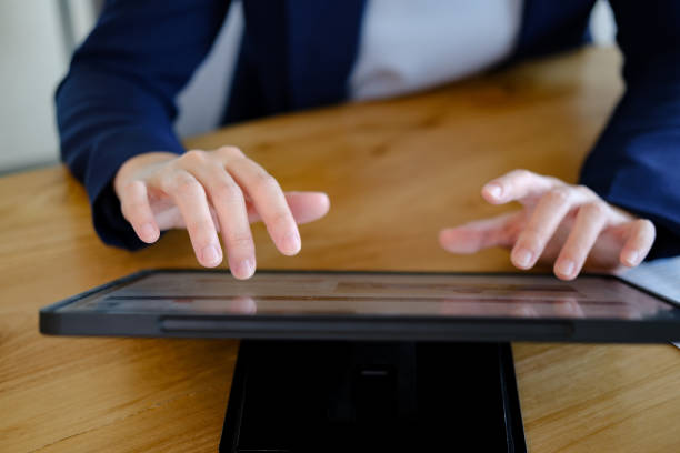 istock Using online connect technology for business, education and communication. 1385521761