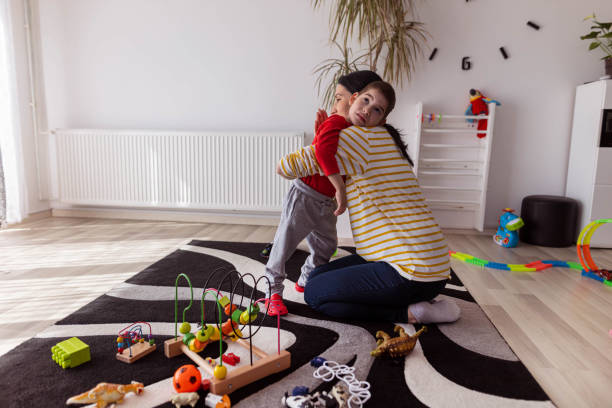 istock Sometimes a simple touch from a mother is all you need 1385531602