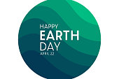 istock Happy Earth Day. April 22. Vector illustration. Holiday poster. 1385531782