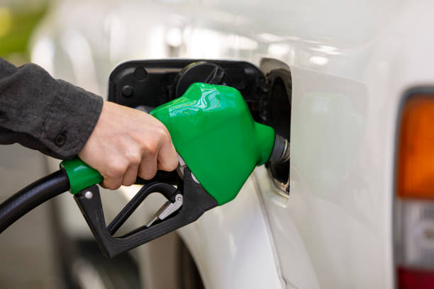 istock Hand Pumping Gas at the Station 1385533011