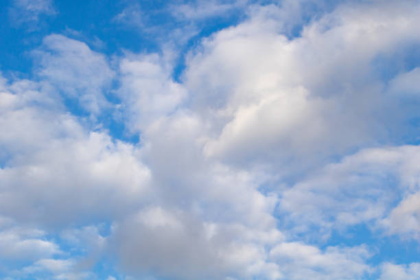 istock Close up shot of a blue sky with white clouds 1385541832