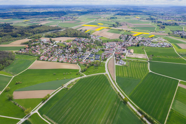 istock Houses in Green Environment, Aerial View 1385542737