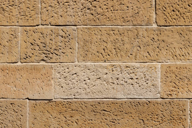 Close-up on a sandstone wall.