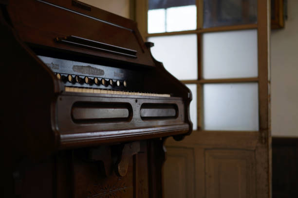 istock An old organ placed in an old elementary school classroom 1385563932