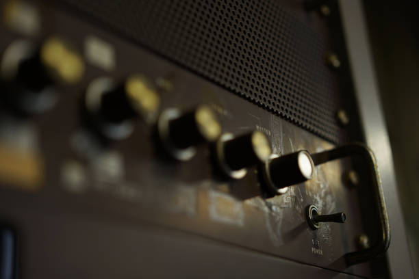 istock Equipment for the broadcasting room of an old elementary school 1385563975
