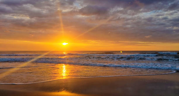 istock Sunset at La Union beach 1385591503