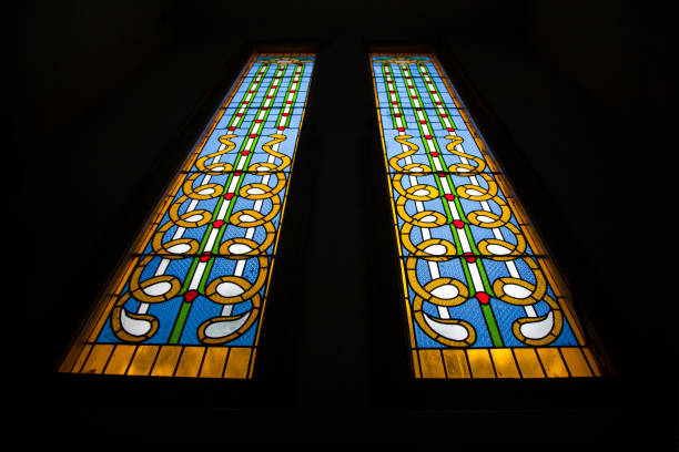 istock Mosaic stained glass window 1385597679