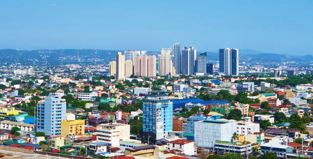 istock Clear sky overlooking Eastwood City 1385598975