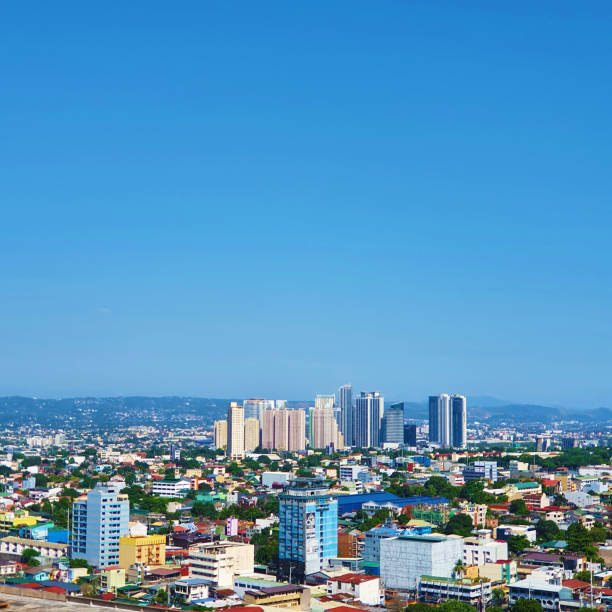 istock Clear sky view overlooking Eastwood City 1385598977
