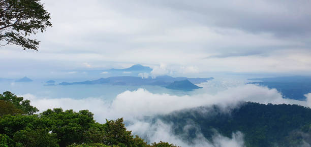 istock Taal Lake afternoon view with more fogs at Tagaytay 1385605125