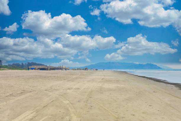 istock Beautiful beach island seascape scene with blue sky 1385607296