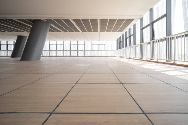 istock The empty rooms of the modern library. 1385609108