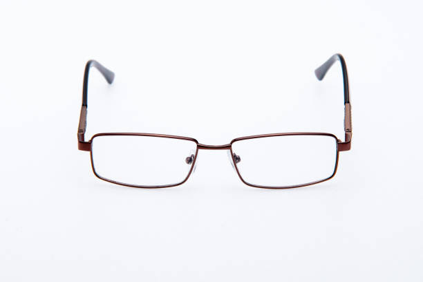 istock Fashion sunglasses bronze frames on white background. 1385609461