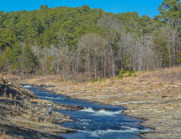 istock Mountain Fork River winding through Beavers Bend State Park in Broken Bow, Oklahoma 1385610218