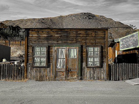 an old west desert california mine town mining store abandoned miners structure building empty deserted