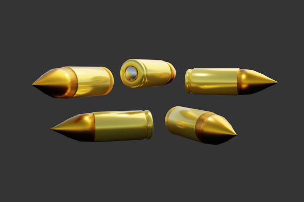 istock Live bullets in direction, 3d illustration 1385628378