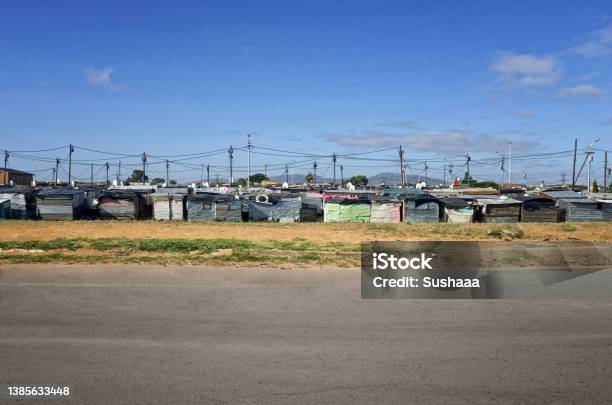 Slums Close To Soweto In Sout Africa Stock Photo - Download Image Now - Soweto, City, Slum