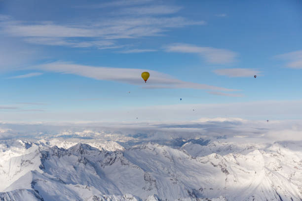 istock Spectacular view of mountain ranges from above, Austrian Alps 1385634867