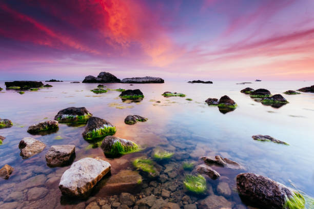 Spectacular Black Sea in the evening light.