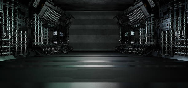 istock Futuristic Technology Quantum Physics Laboratory Avant Garde Silver Gray Background Wallpaper For Web Banners Or Headers 3D Illustration 1385635571