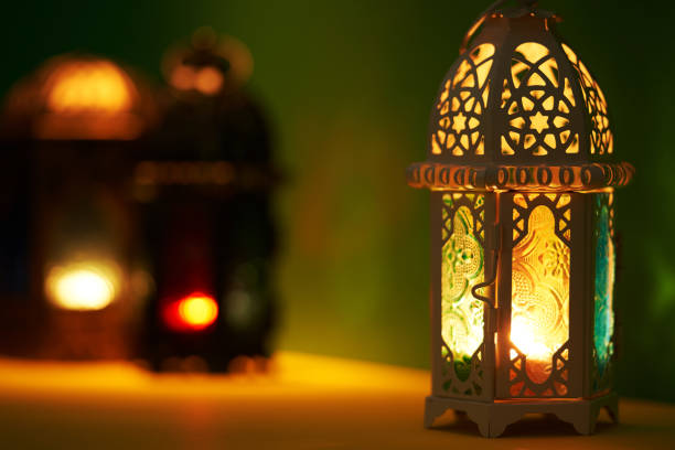 istock arabic lantrn for ramadan decoration against green background 1385635772