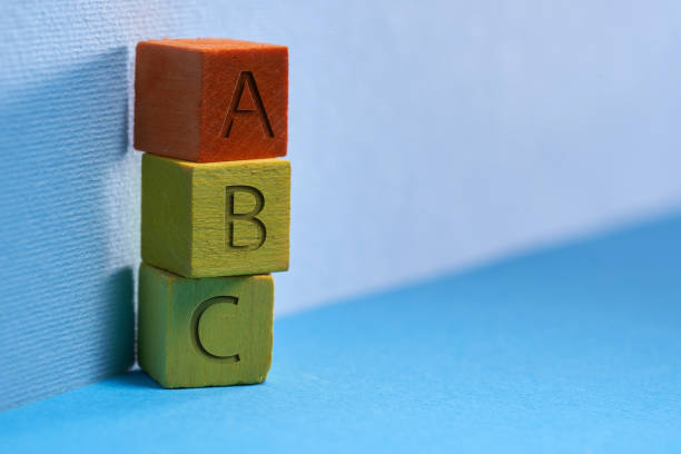 istock wood block with alphabet A B C 1385635891
